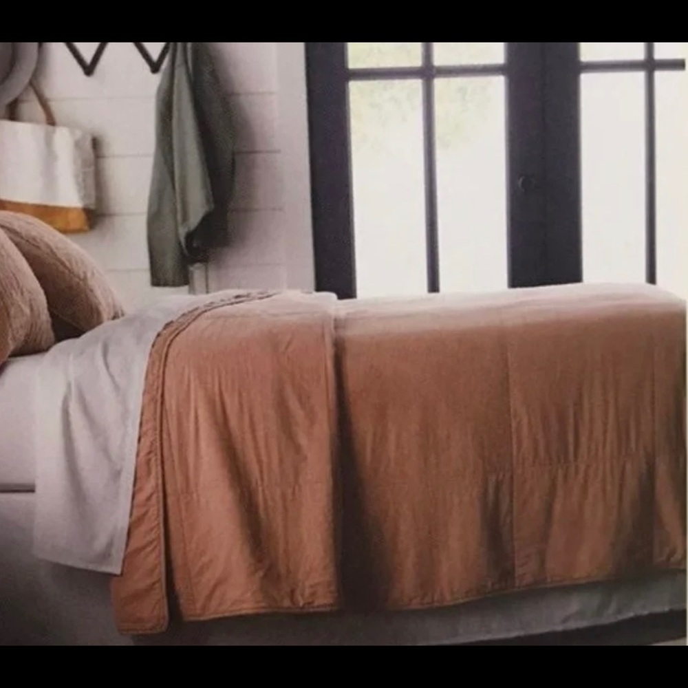 Hearth & Hand with Magnolia Box Stitched Quilt Only.  Queen